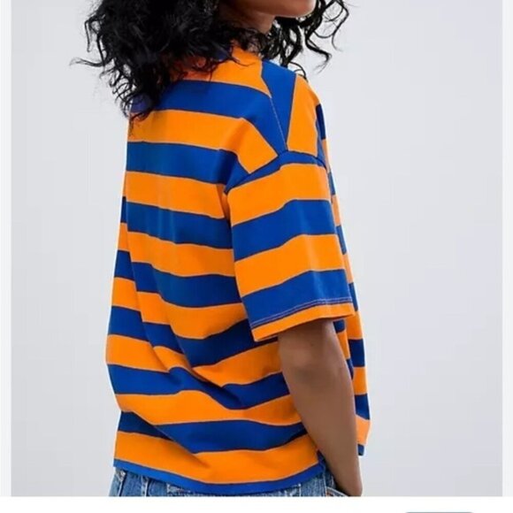 Tommy Jeans Vintage Striped T-Shirt Large - Picture 1 of 6